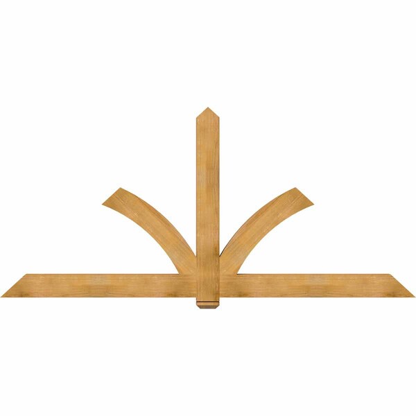 Ekena Millwork Redmond Rough Sawn Timber Gable Bracket, Western Red Cedar, 108"W x 49"H x 4"D x 6"F, 11/12 Pitch GBW108X49X0406RED00RWR - main
